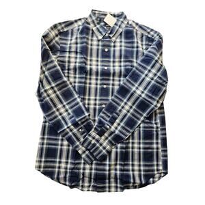 J Crew Men's Flex Washed Slim Fit Button Down Shirt Size Large NWTCith